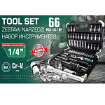 Набор инструмента RF-LIGHT-2661-5: 1/4"DR с 6-гранными головками 66пр. ROCKFORCE /1